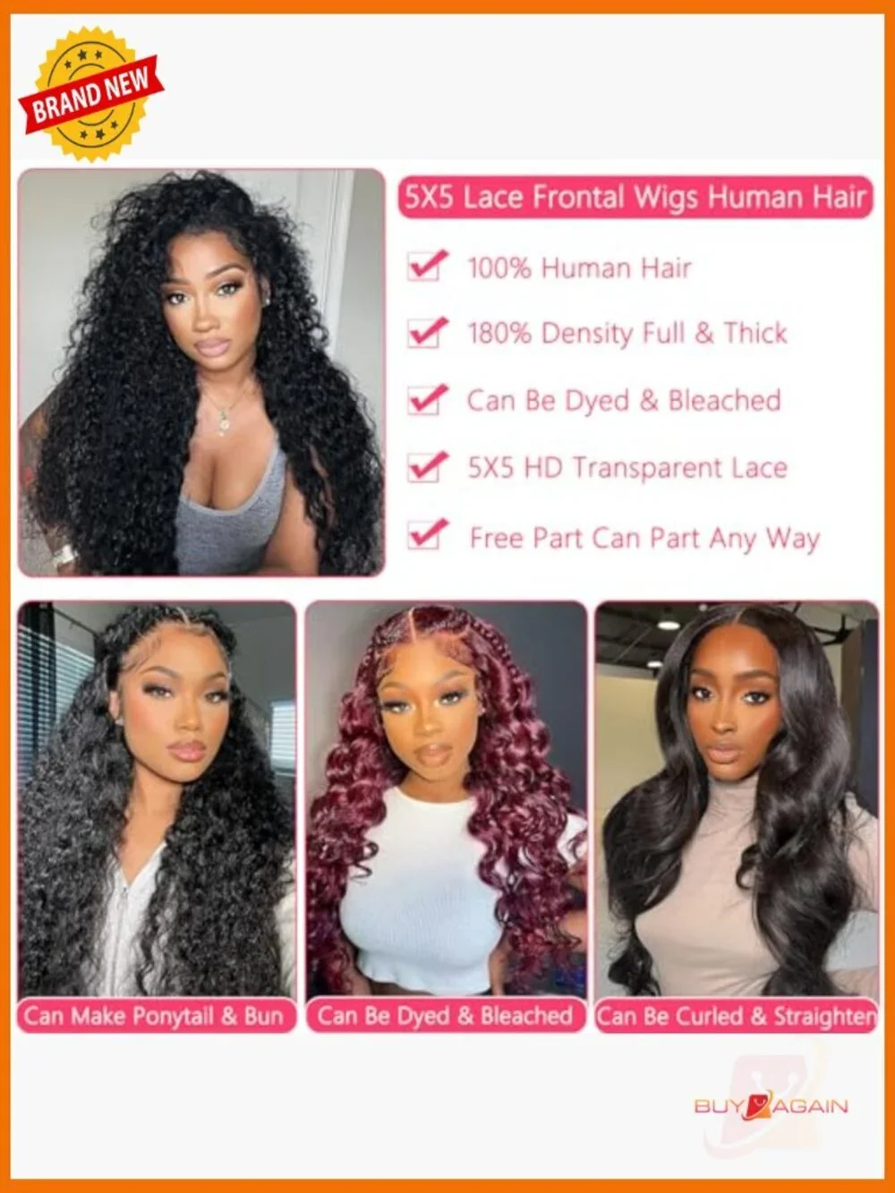 24 Inch Water Wave Lace Front Wig Human Hair 180 Density Glueless Pre Plucked
